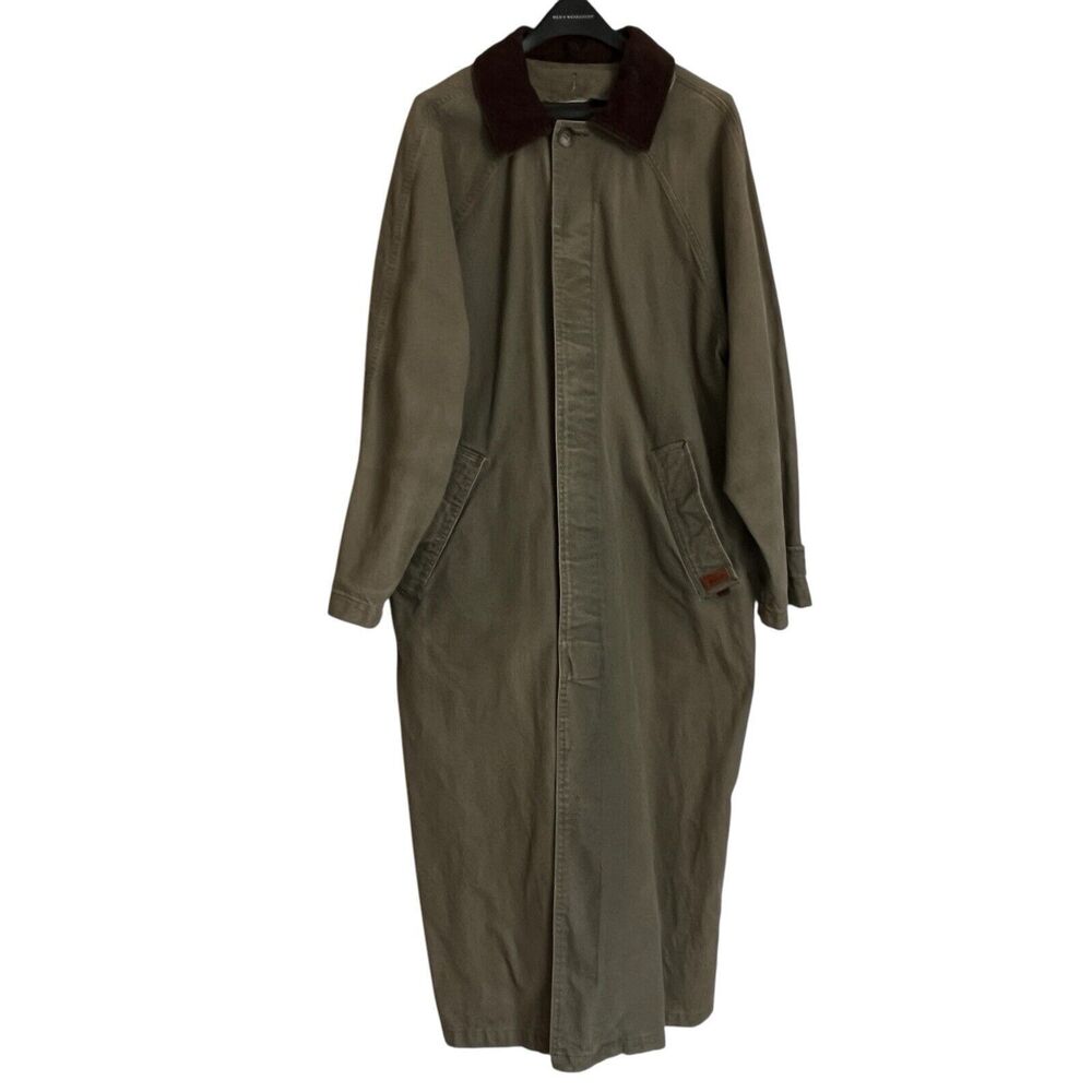 Vintage Woolrich SZ L Chore Barn Coat Western Yellowstone Ranch NO LINING